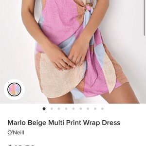 Colorful Patchwork Wrap Dress